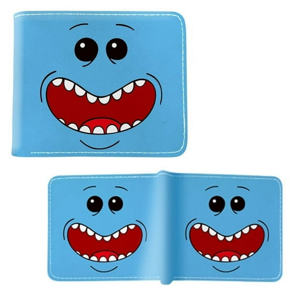 Mr. Meeseeks Face - Rick and Morty 4x5" Bi-Fold Wallet