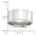 thumbnail image 3 of Sterling Silver 10mm Comfort Fit Flat Size 4 Band, 3 of 5
