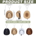 thumbnail image 2 of 4pcs Western Cowboy Hat Keychain Mini Hats Charm Keyring 4 Colors Soft Polyester Cowgirl Hat Shape Key Chains for Western Party Favors Gifts Crafts Christmas Home Bar Decor diy, 2 of 5