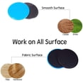 thumbnail image 5 of Dual Fitness Exercise Core Sliders and 5 Loop Yoga Workout Resistance Bands Set for Leg Booty Building, Strength Slides Work Smoothly Training, Core Gliding Discs for Hips and Leg, 5 of 5