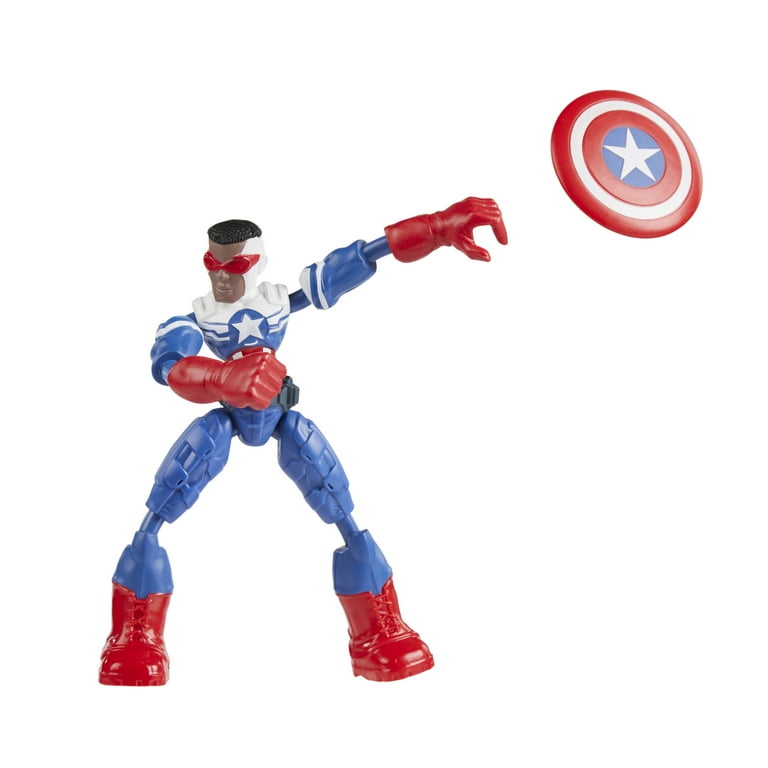 Marvel Avengers Bend and Flex Captain America Kids Toy Action