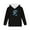 Blue Rose Wolf Black, variant on Cosy Hooded Sweater for Fall Winter Cartoon Frog Green Print Boys Girls Pullover Hoodies Long Sleeve Top with Kangaroo Pocket for Kids Walk Workout Travel, M