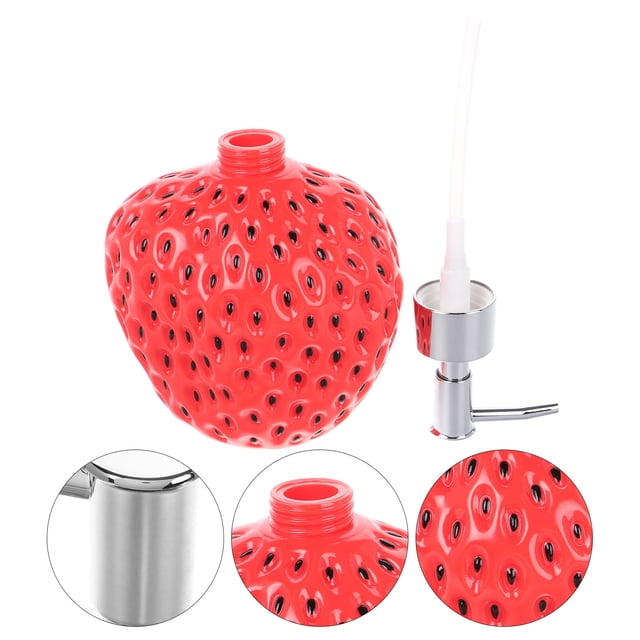 BEADCEST Botella Dispensadora De Champú Y Acondicionador Reutilizable Para En Color Rojo