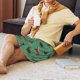 thumbnail image 5 of Balery Christmas Dachshund Pantalones cortos de pijama de punto de algodón para hombre con cinturilla y bolsillos-Large, 5 of 6