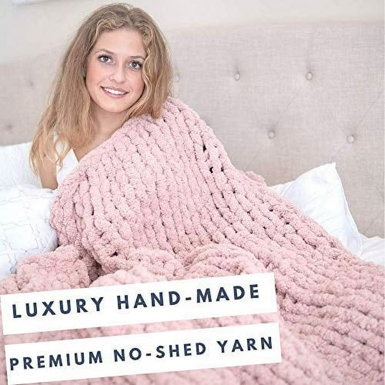 Chunky Knit Chenille Blanket - Cozy, Stylish, and Luxurious – Wool Art