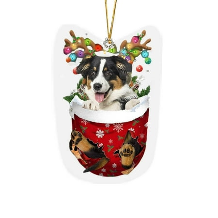 

Guibest Christmas Dogs Ornament Christmas Acrylic Funny Dog Christmas Stocking Animal Ornament RED Schnoodle In Snow Pocket Christmas Ornament Christmas Decoration Chandelier Car Hanging Decorations