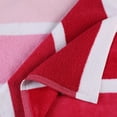 thumbnail image 6 of Superior Faded Stripes Cotton Absorbent Oversized Beach Towel, Pink, 6 of 8