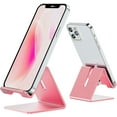 thumbnail image 2 of Universal Cell Phone Tablet Desktop Stand Desk Holder Mount Cradle Aluminium Rose Gold, 2 of 7