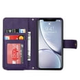 thumbnail image 6 of ELEHOLD Luxury Wallet Case for iPhone XR (6.1") Card Slots Zipper Purse Stand Function with Crossbody Strap Wrist Strap PU Leather Shockproof Case for iPhone XR,Purple, 6 of 7