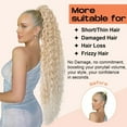 thumbnail image 6 of 36inch Synthetic Corn Wavy Long Ponytail Hair Extension  wig Kinky Curly Thick Clip In Drawstring Ponytail On Hair accessory, 6 of 9
