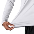 thumbnail image 3 of Elvqul Tops for Men Long Sleeve Sports Shirts Lightweight Hooded Mens T-Shirt Pullover, 3 of 4