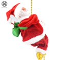 thumbnail image 4 of Luxtrada Electric Climbing Santa Claus on Beads Chain Musical Figure Christmas Ornament, 4 of 9