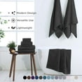 thumbnail image 2 of Martex 6-Piece Towel Set | 100% Cotton Soft & Absorbent Bath Towels | Black, 2 of 10