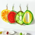 thumbnail image 2 of OUNONA 2Pcs Multi-Colored Hand Towels for Kids and Family 8 x 8 in Quick-Drying, 2 of 6