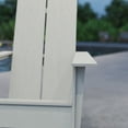 thumbnail image 3 of Merrick Lane Modern 2 Slat Back All-Weather Poly Resin Wood Adirondack Chair in Gray, 3 of 13