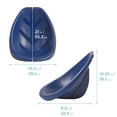 thumbnail image 2 of ECR4Kids Plastic Leaf Scoop Floor Rocker Seat, Classroom Furniture, Navy, 6-Piece, 2 of 9
