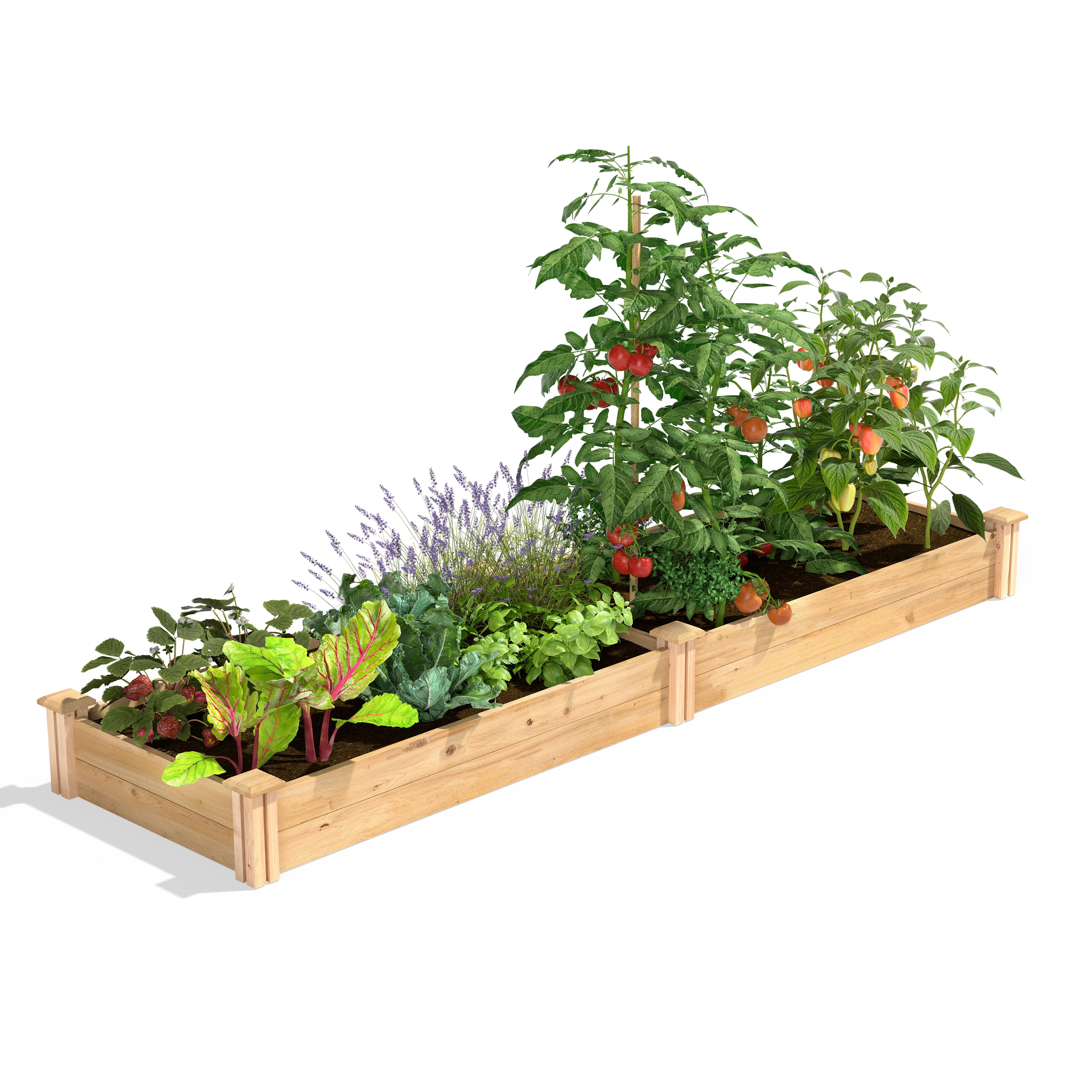 Greenes Fence 2' x 8' x 7" Cedar Raised Garden Bed - Walmart.com