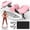 Pink, variant on LuckyNote Lateral Stepper Machine with Resistance Bands & LCD Monitor, 330 lbs Capacity Whisper-Quiet Rocking Stepper for Home Workout, Pink