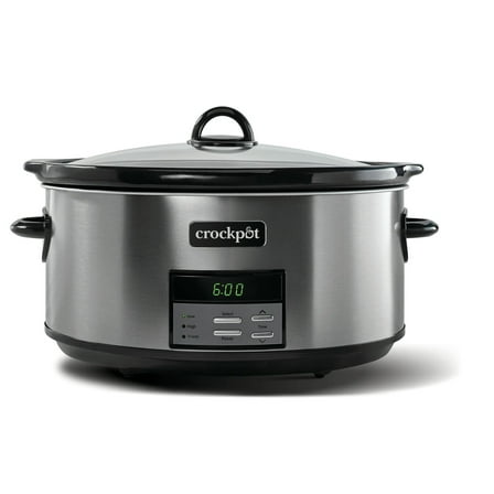 Crockpot® Programmable 8-Quart Slow Cooker, Black Stainless Collection