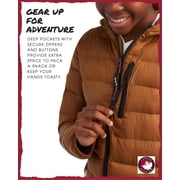 CANADA WEATHER GEAR Boys Puffer Jacket - Lightweight Nylon Packable Winter Coat for Boys (10-20)