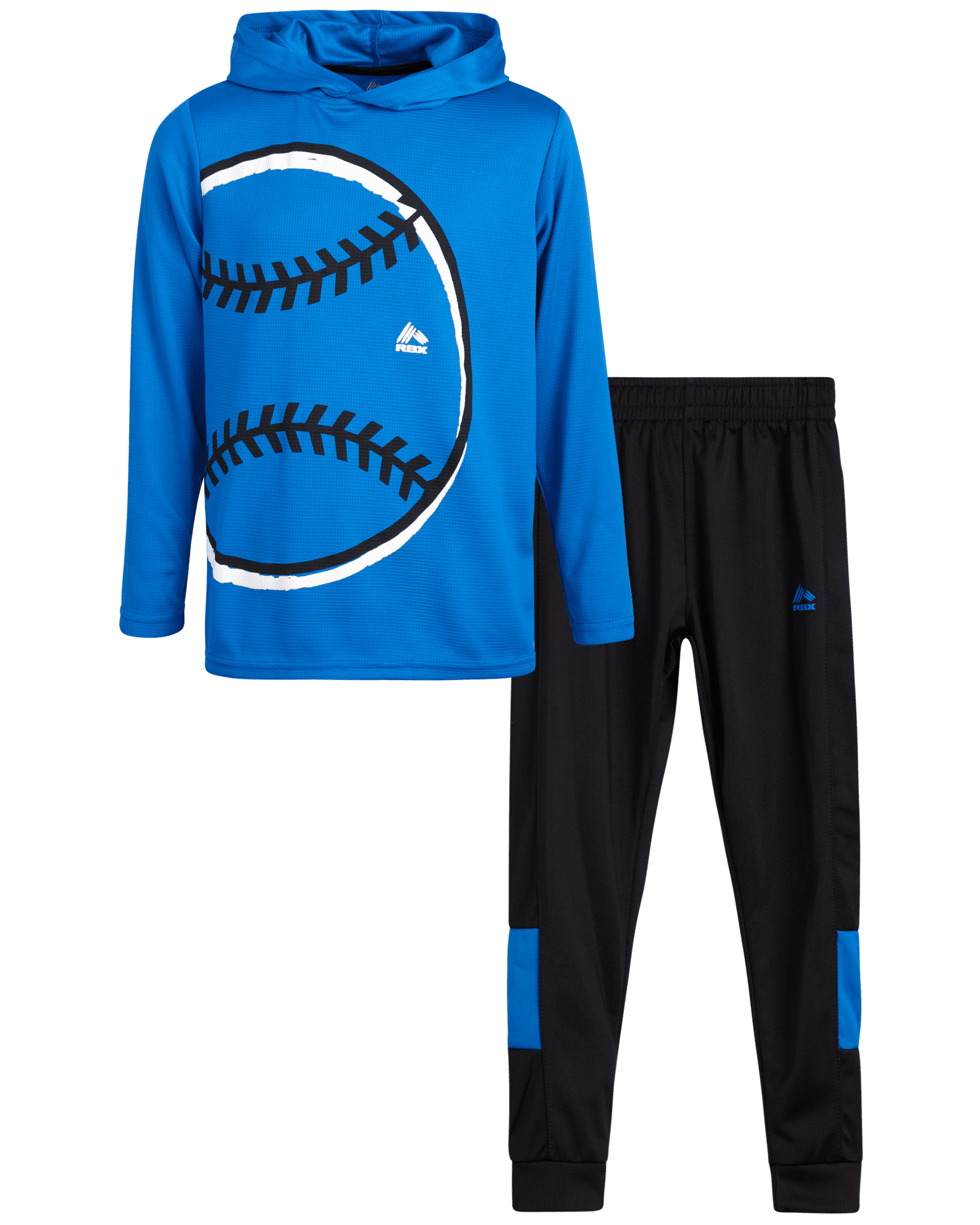 4-Piece Thermal Sports Hoodie and Tricot Joggers Size: 4-12 RBX Boys' Jogger Set 