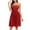 Wine, variant on IROINNID A-Line Dress For Women Vintage Sleeveless Princess Floral Lace Cocktail Party Swing Dress V-Neck Knee-Length Dress