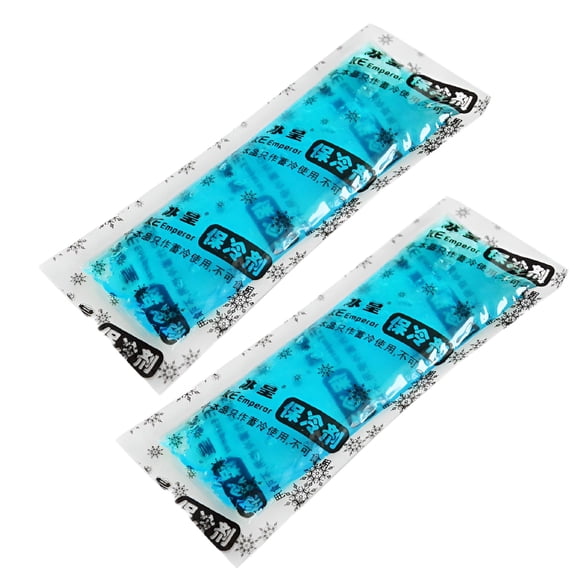 XIRQI 2026 New 2Pcs Reusable Portable Insulin Cooler Bag Storage Pouch Medical Gel Ice Pack Flexible Ice Wrap Blue