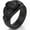 Black, variant on Rinfit Silicone Rings for Women - Female Wedding Rubber Bands - Oval Diamond Collection