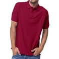 thumbnail image 1 of Basico (Bourgogne) Polos à Col pour Femmes 100 % Coton Manches Courtes Polos de Golf pour Hommes, 1 of 3