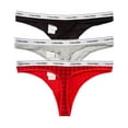 thumbnail image 2 of Calvin Klein womens  3pk Modern Logo Thong, l, 2 of 3