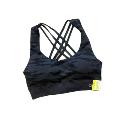 

Marika Sport Women s Medium Impact Seamless Strappy Back Sports Bra (Navy Camo S)