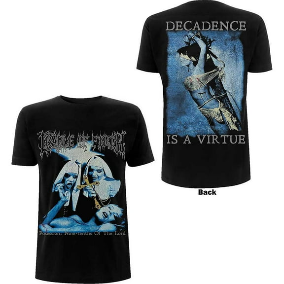 Cradle Of Filth Unisex T-Shirt Decadence (Back Print)