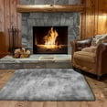 thumbnail image 4 of ZENELESS 2'x3' Tie-dye Grey Shag Area Rug Indoor Rug for Living Room, Bedroom, Kids Room Home Decor, 4 of 8