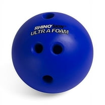 Champion Sports Foam Bowling Ball: 2.5 lb Rhino Skin Soft Balls for Training & Kids Games, Blue