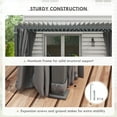 thumbnail image 6 of Outsunny 10'x13' Aluminum Pergola with Adjustable Louvered Roof, Gray, 6 of 10