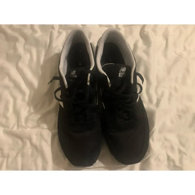 New Balance 501 Men's Sneakers Sz 17D Black White Lace Up Athletic Shoes ML501KW