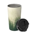 thumbnail image 2 of Logiee Fog Forest Print Stainless Steel Coffee Tumbler, Travel Coffee Mug, Insulated Coffee Mug with Lid, Spill Proof Coffee Cup, Portable Thermal Mug, 2 of 8