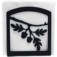 thumbnail image 2 of Village Wrought Iron NH-93 Porte-serviettes Acorn, 2 of 2