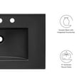 thumbnail image 5 of Modway EEI-5070-BLK Black Ceramic Construction 30" Rectangular Bathroom Sink, 5 of 5