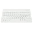 thumbnail image 3 of Teclado inalámbrico de 10 pulgadas, delgado, impermeable, estilo tijera, inalámbrico, Bluetooth, francés, AZERT, para tableta, teléfono, computadora, blanco, 3 of 14
