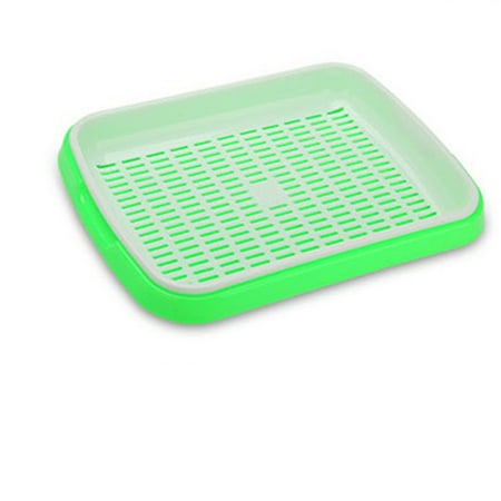 Easter Veggie Tray Double Layer Sprouting Vegetable Plate Bud Seedling Tray Bean Sprout Soilless Culture Tool ()