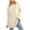 Beige #002, variant on Plus Size Raglan Shirts for Women Loose Gradient Long Sleeve Pullover Casual Tunic Tops with Thumb Hole