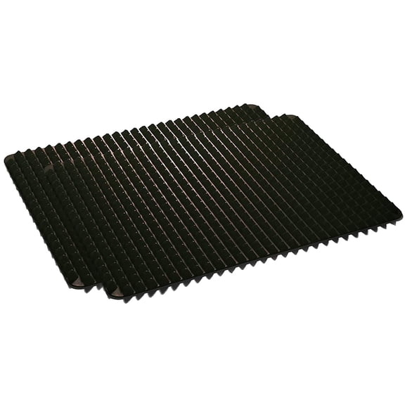 Silicone Pyramid Pan,16 x 11 inches Large Red Pyramid Baking Mat, Cooking Pan Oven Tray Baking Sheet Pastry Cooking Mat 2 Pack(Black)