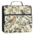 thumbnail image 5 of FORMRS Zipper Binder with Shoulder Strap 2-inch Ring 500 Sheet Capacity File Bag, Green Birds, 5 of 5