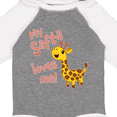 thumbnail image 4 of Inktastic My Safta Loves Me Cute Giraffe Boys or Girls Long Sleeve Baby Bodysuit, 4 of 5