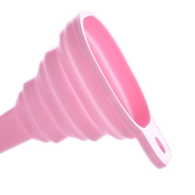 Mini TPR Foldable Collapsible Funnel Soy foldable funnle; Foldable Sauce Drink Hopper Kitchen Cooking Tools