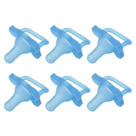Dr. Brown's HappyPaci Silicone Pacifiers, 0-6 Months, Blue, 6-PK for WEB