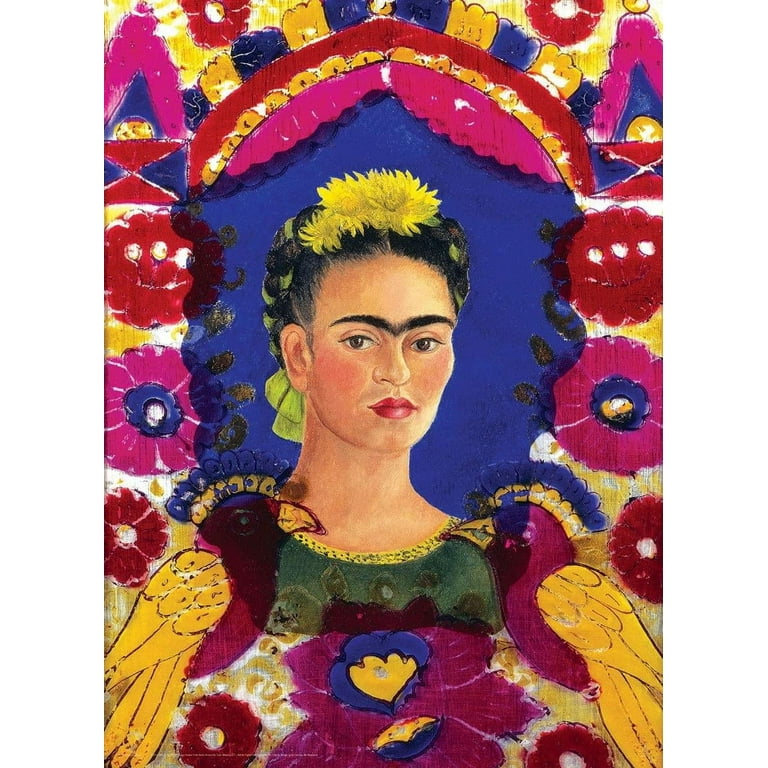 Self Portrait, The Frame by Frida Kahlo 1000-Piece Puzzle