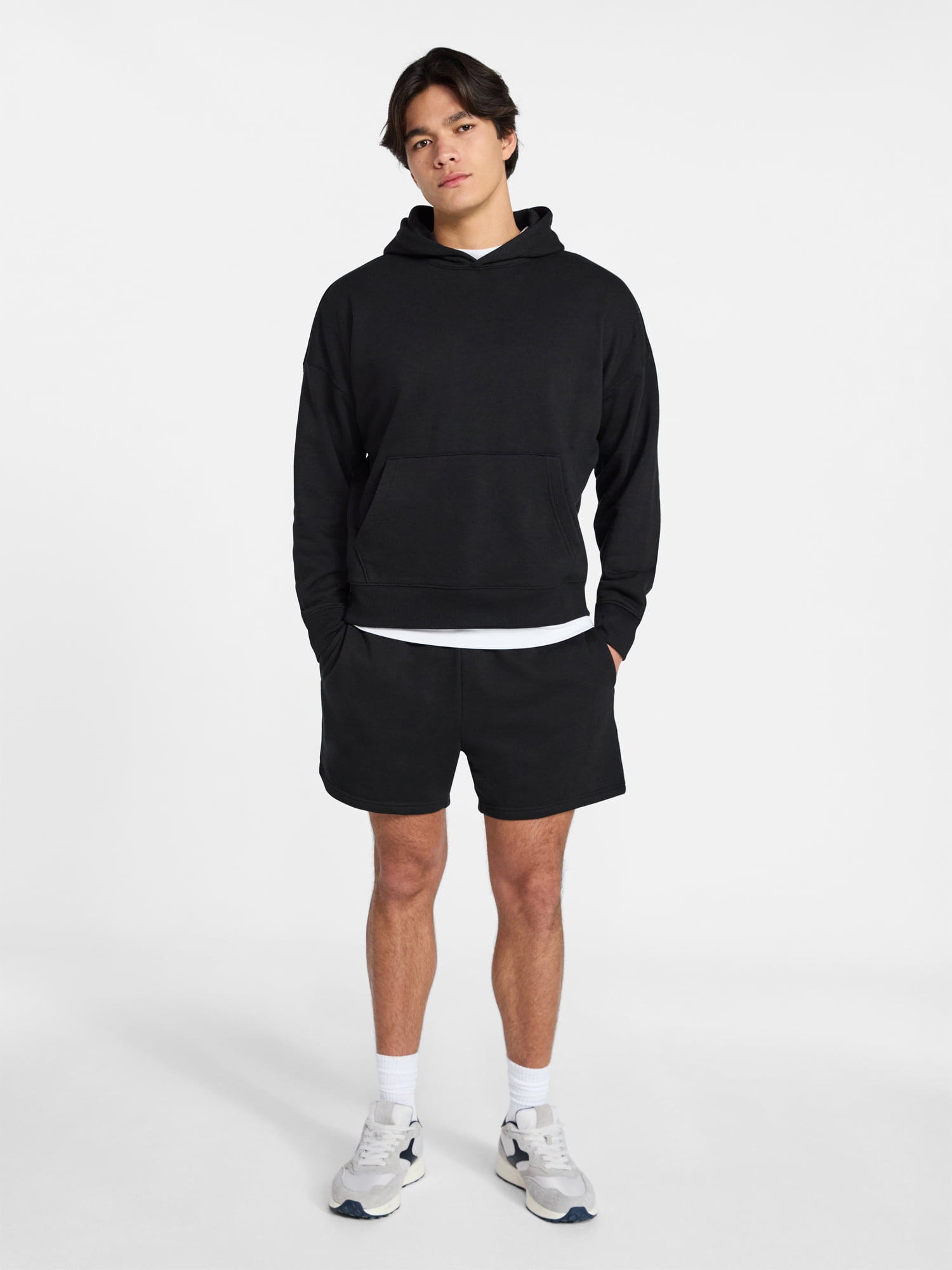 No Boundaries Oversized Hoodie with Long Sleeves, Men's XS-4XLT