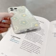 thumbnail image 6 of Case for iPhone 13 Pro Max, Soft TPU Bumper Cute Print Pattern Design Women Girls Protective Phone Cover Case for iPhone 13 Pro Max (6.7 inch), Green Flower, 6 of 14